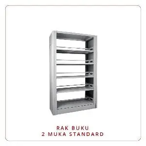 Rak Buku 2 Muka Standard